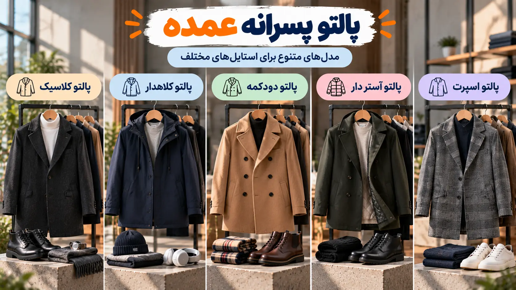پالتو پسرانه عمده - لینک ویترین